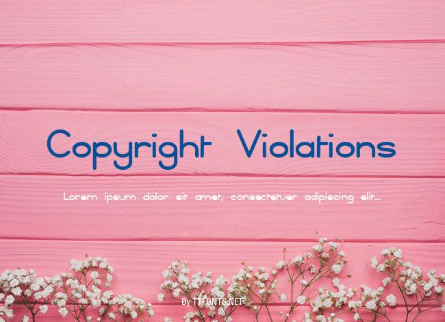 Copyright Violations example